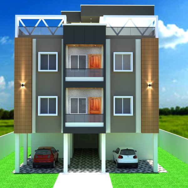 Manjeet Meher Collage Chowk 3D Plan B1